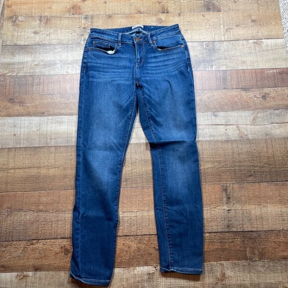 LOFT Med Blue Curvy Skinny Jeans size 2 - Picture 1 of 5